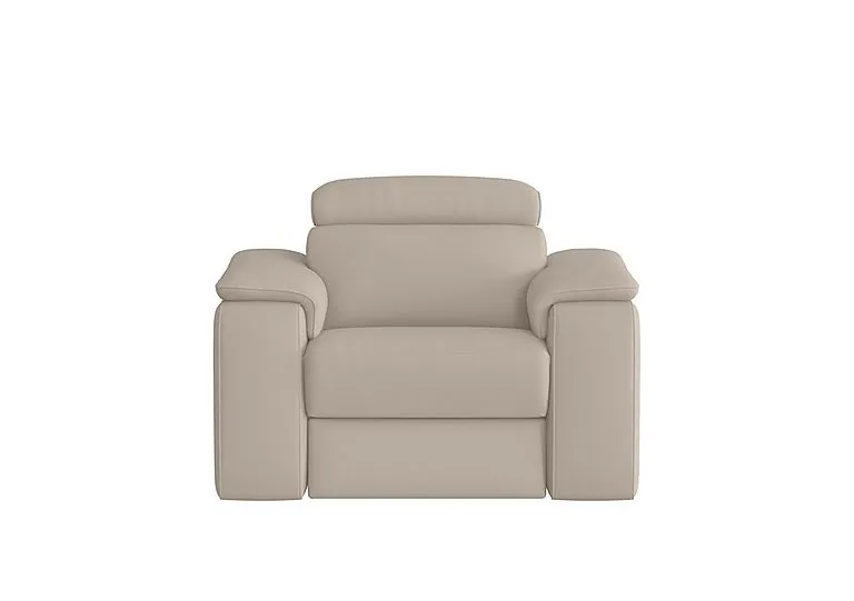Davide Leather Armchair - Botera Crema