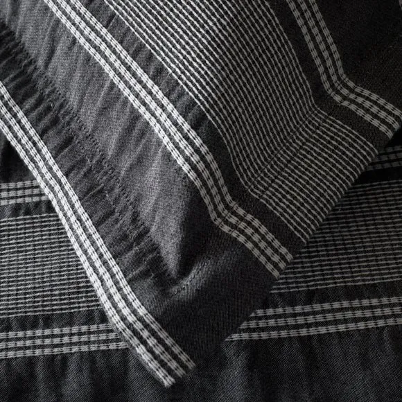 Combe Stripe 100% Organic Cotton Oxford Pillowcase 2