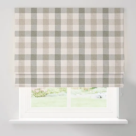 Large Check Easy Chain Roman Blind 3