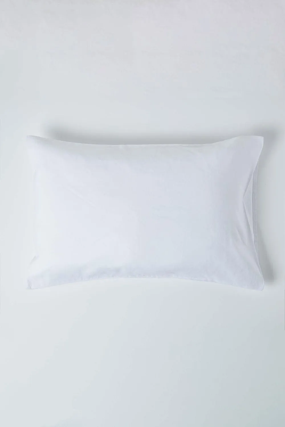 Homescapes European Linen Pillowcase, 40 x 40 cm in White