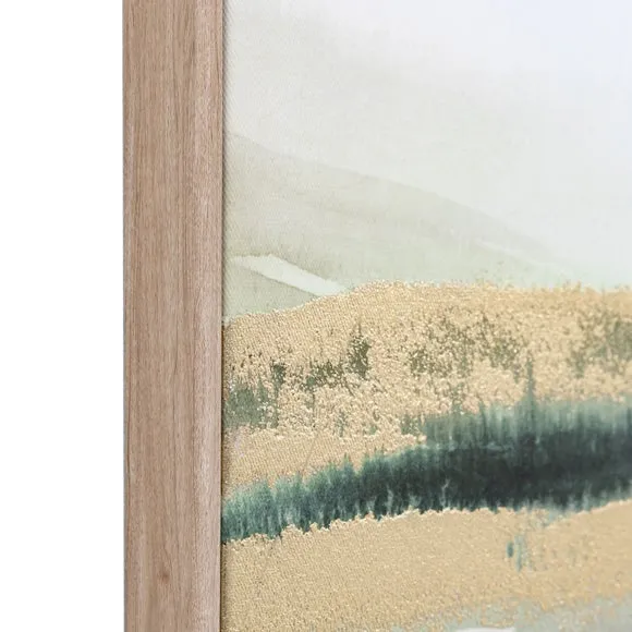Cedar & Sage Set of 3 Triptych Abstract Landscape Framed Canvases 2