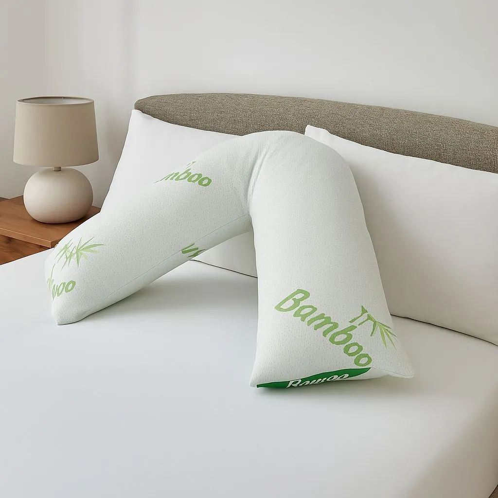 GAVENO CAVAILIA Bamboo V-Pillow in White 3