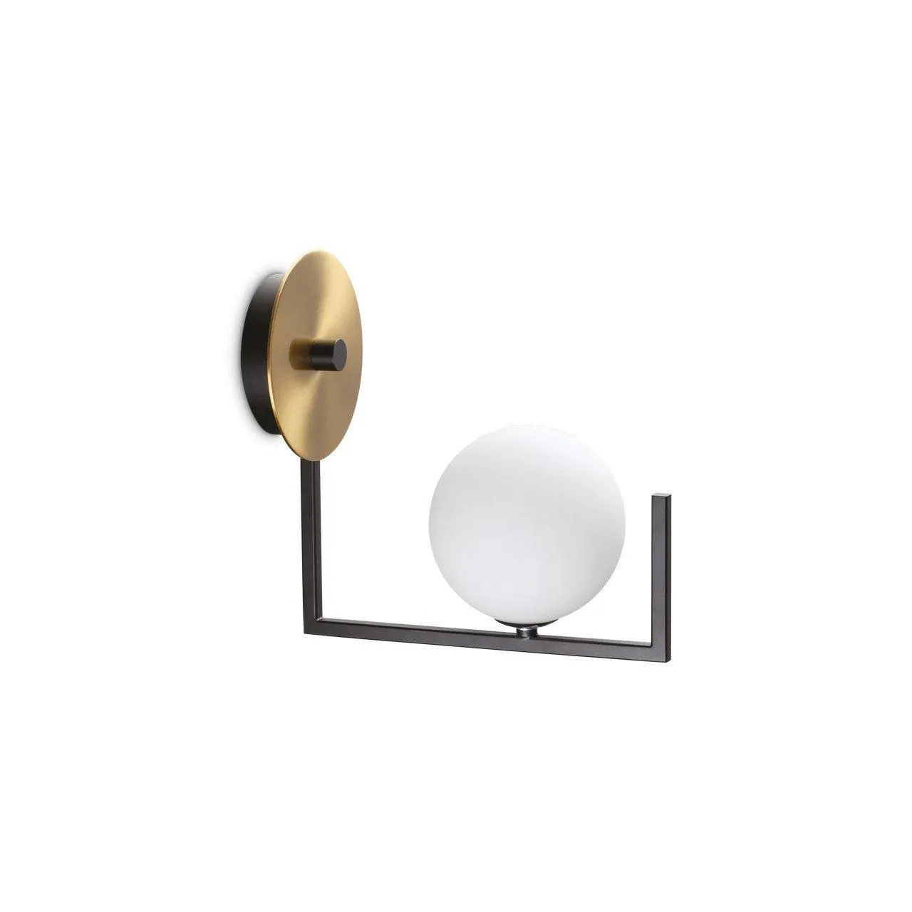 Netlighting Birds Globe Wall Lamp Black in Yellow