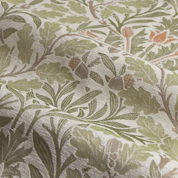 Morris & Co. Acorn Multi Jacquard Pencil Pleat Curtains 2