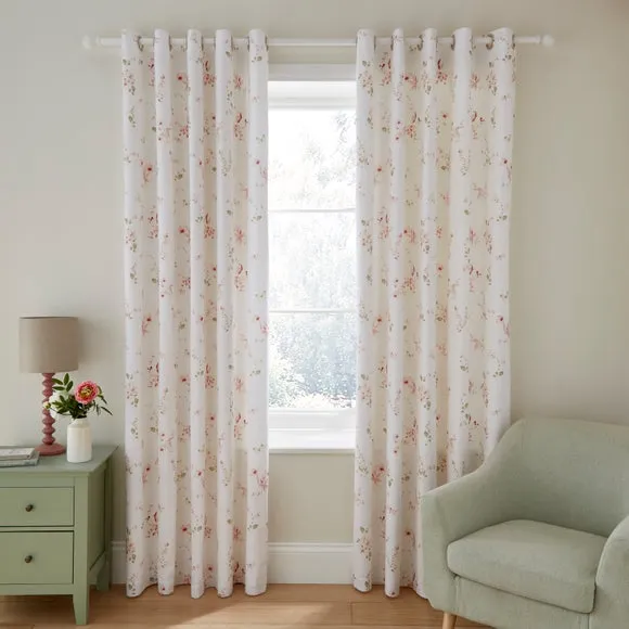 Nola Floral Eyelet Curtains 2