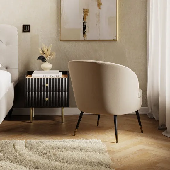 Marcie Luxe Velvet Cocktail Chair 2