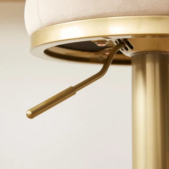 Jesper Adjustable Height Bar Stool, Velvet 4