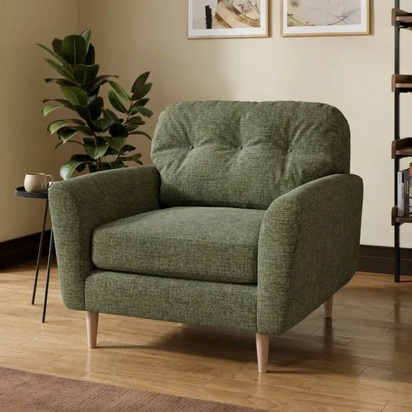 Sven Soft Texture Chenille Snuggle Chair