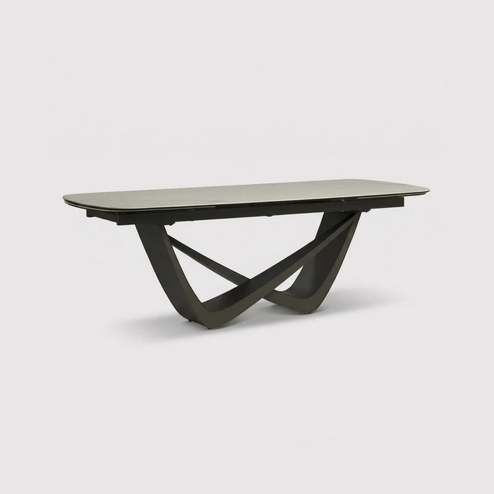 Torvik Extension Table 220/320x100x76cm, White Ceramic | Barker & Stonehouse