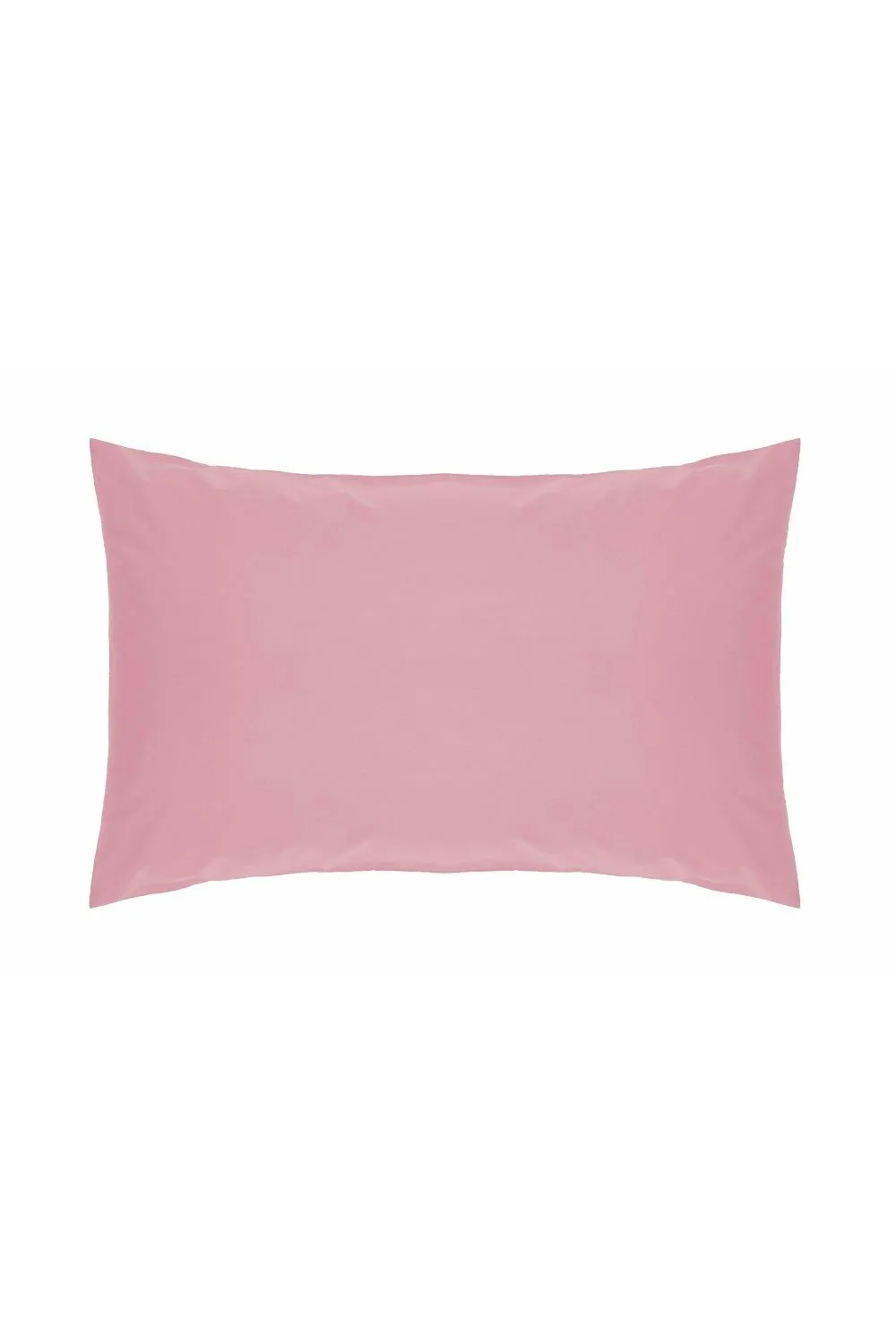 Belledorm Easy Care 200 Thread Count Cotton Polyester Percale Housewife Pillowcase in Dark Pink 1