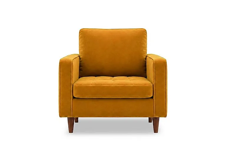 Sullivan Fabric Armchair - Mustard - Sofas and Armchairs - In Time for Christmas