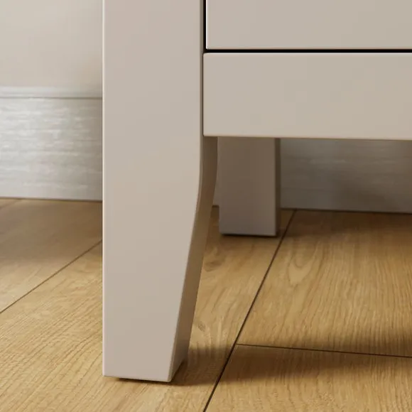 Lynton 2 Drawer Wide Tall Bedside Table 4