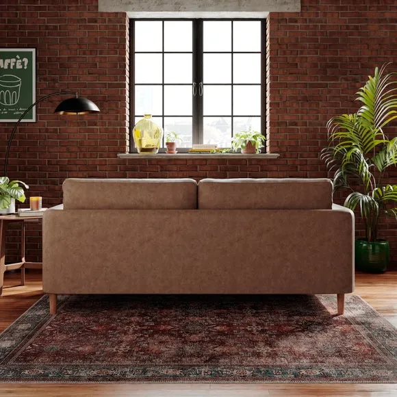 Max Soft Faux Leather 3 Seater Sofa 2