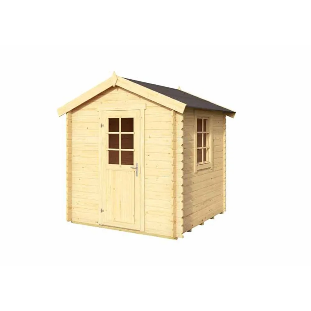 Lasita Maja Ltd Wels 1-Log Cabin, Garden Room, Home Office - L231xW220xH233.7 cm in Tan 2