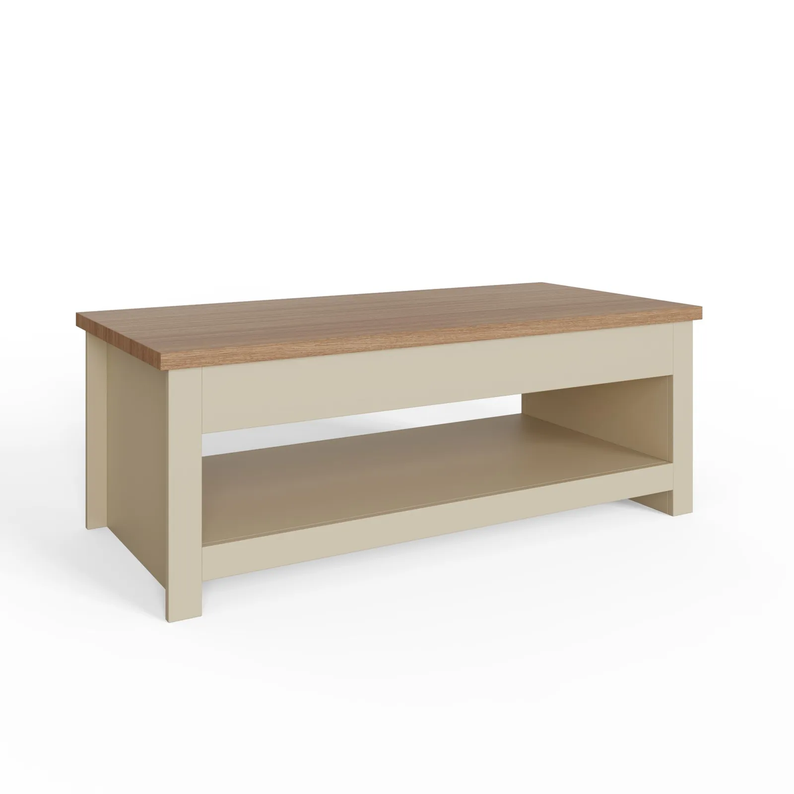 GFW Lancaster Lift Up Coffee Table in Cream 4