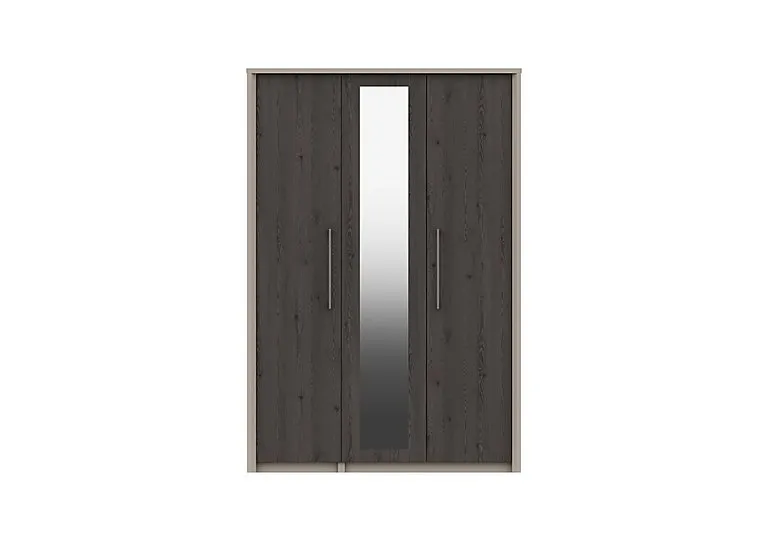 Paddington 3 Door Wardrobe with Mirror - Anthracite