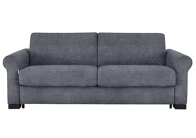 Alcova 3 Seater Fabric Sofa Bed with Scroll Arms - Baobab Grigio