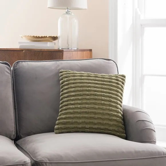 Velvet Looped Square Cushion 1