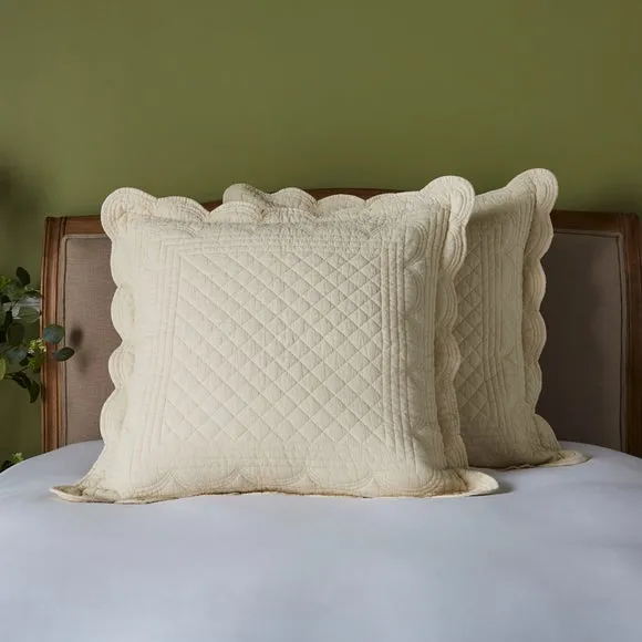 Dorma Soft Scalloped Pillow Sham