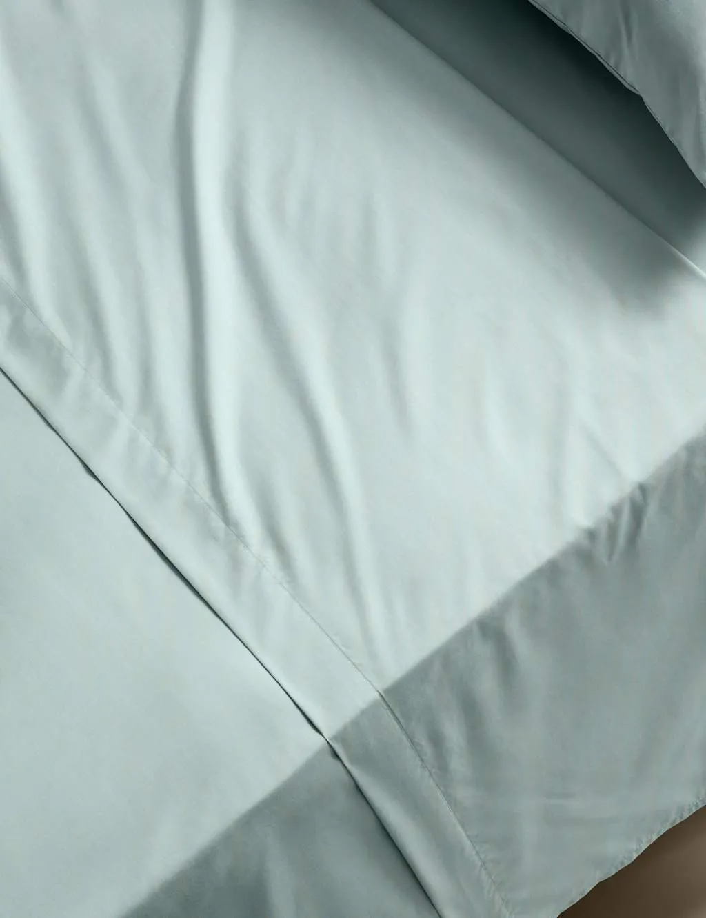 M&S Stay Cool Lyocell Rich Flat Sheet Seafoam