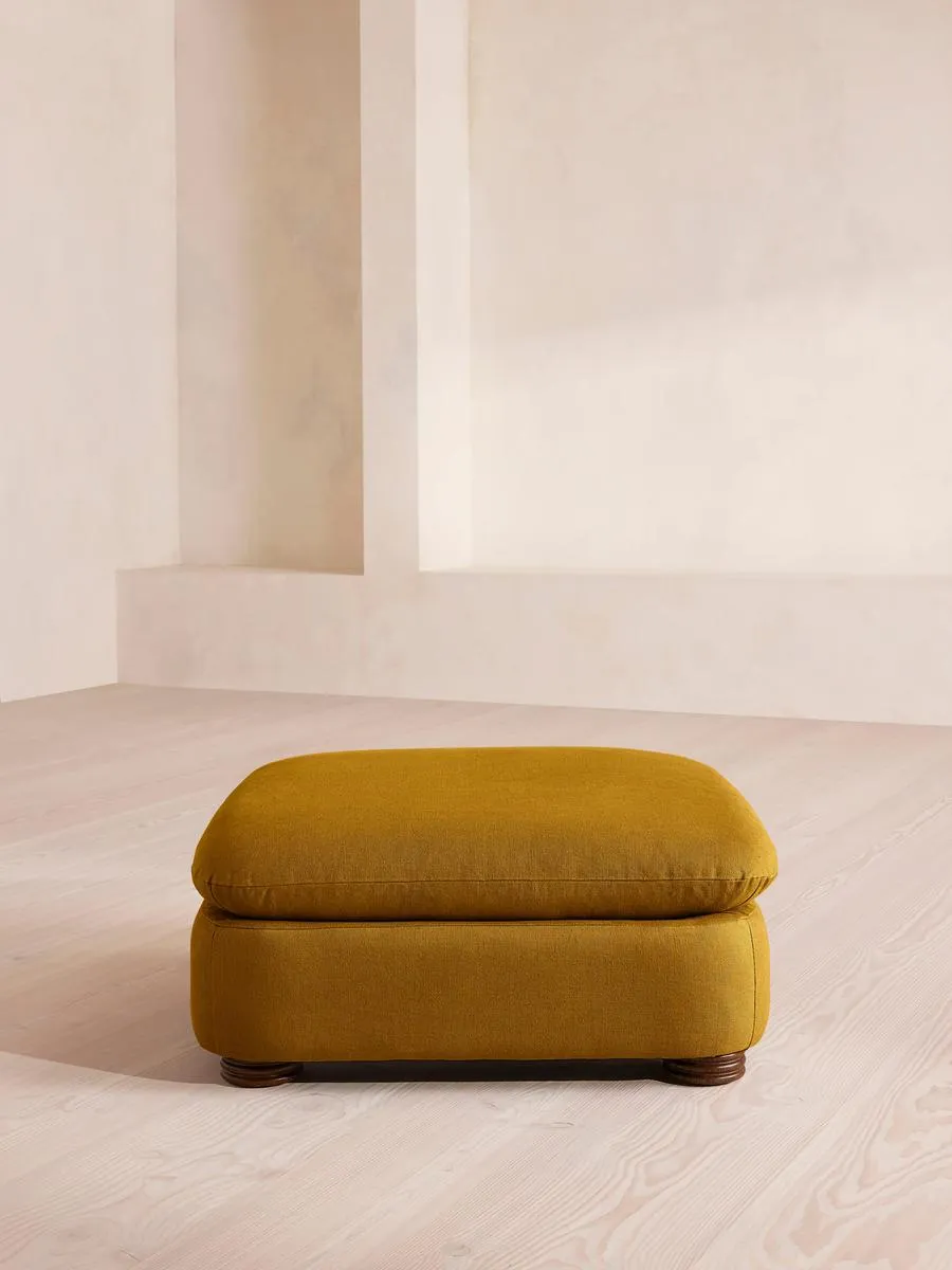 Rava Ottoman, Linen, Turmeric