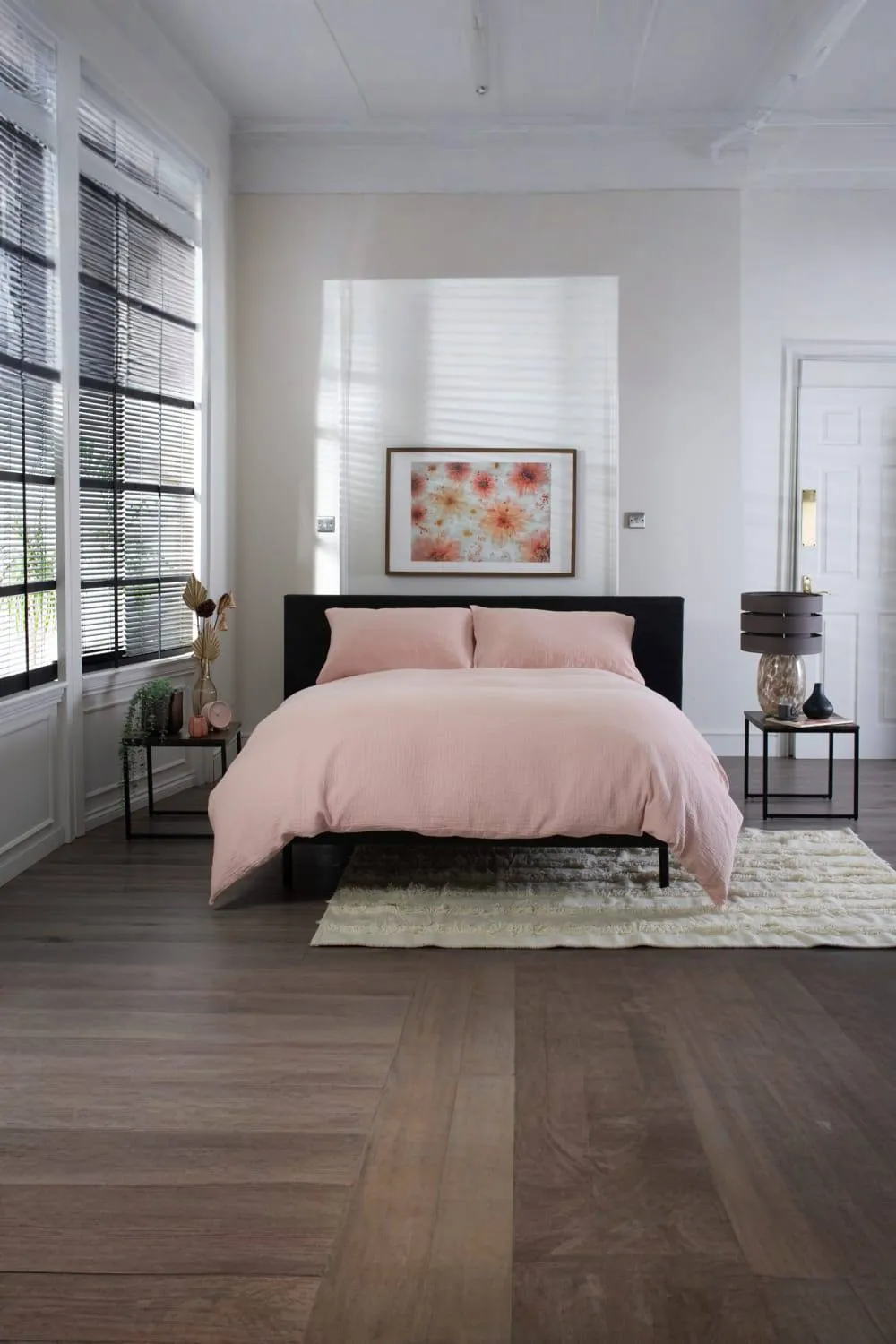 The Lyndon Company St Quentin 100% Cotton Reversible Duvet Bedlinen | Deyongs 1846 in Rose 1