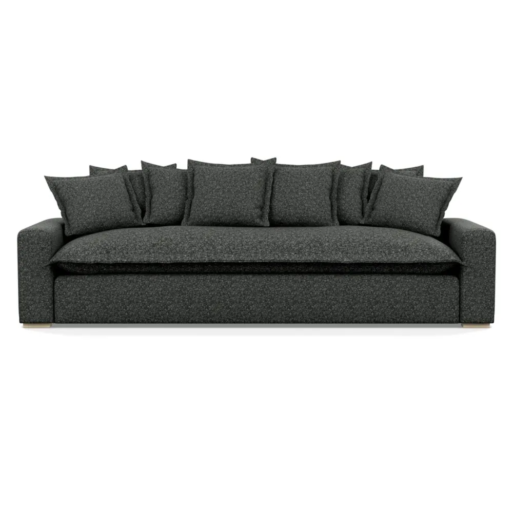 Heal's Brompton 5 Seater Sofa Brecon Charcoal Natural Feet