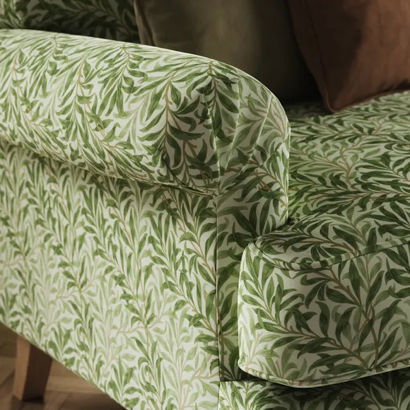 Jolene William Morris Willow Bough Print Velvet 3 Seater Sofa 4