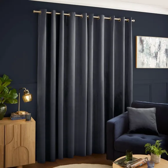 Luxe Velour Eyelet Curtains (Blackout Available) 4