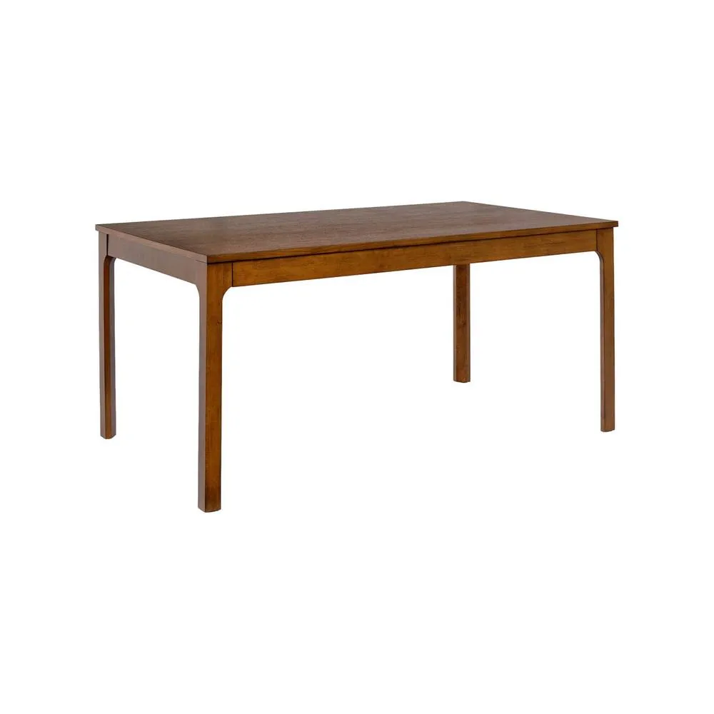 sweeek Dining table rectangular extendable with rubberwood & oak veneer in Dark Brown 2