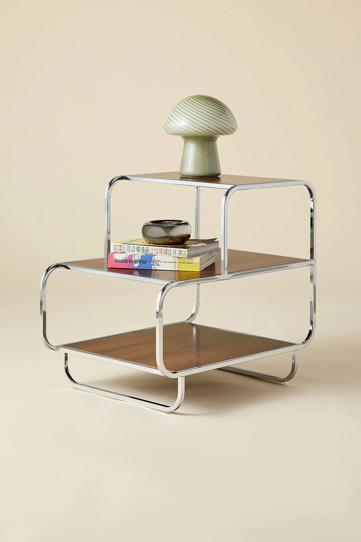 Alana Chrome Side Table - Silver ALL
