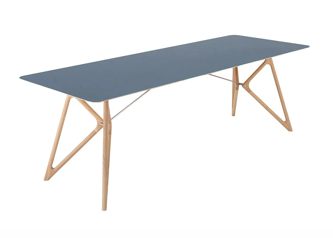 Gazzda Tink Dining Table Blue/White Oiled Oak 240cm 1