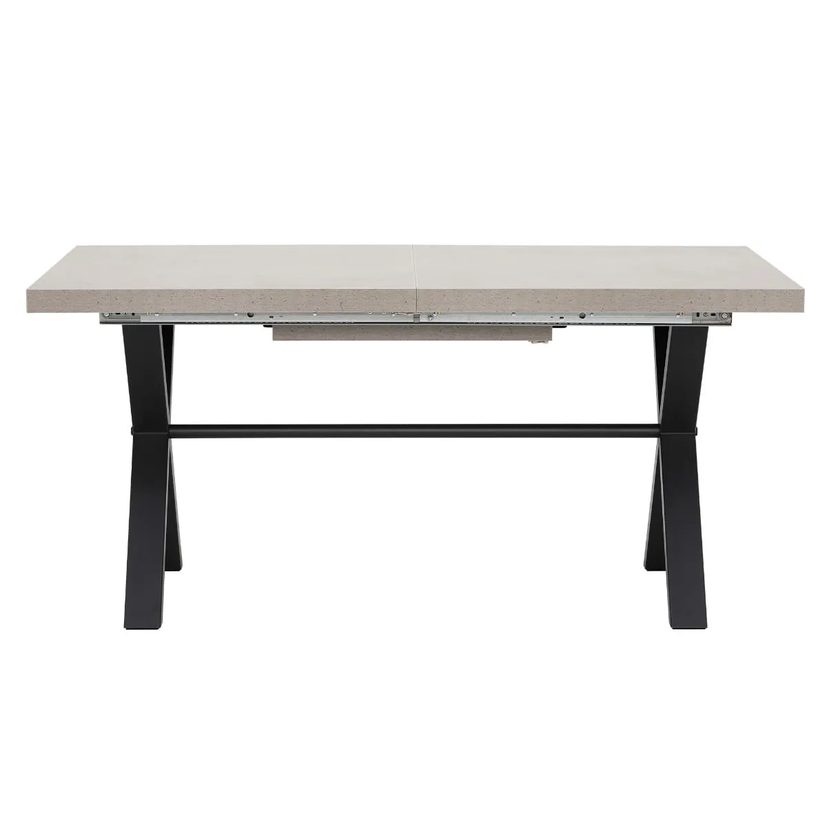 Kalmer Extending Dining Table 160Cm, Grey Concrete Effect | Barker & Stonehouse 5