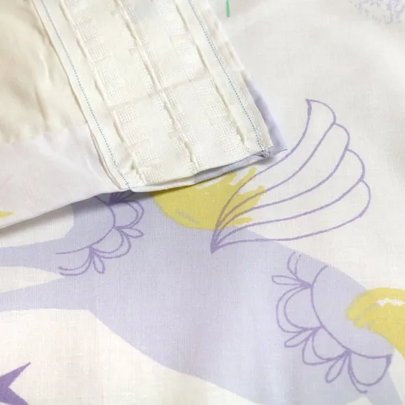 Rainbow Unicorn Multicoloured Pencil Pleat Curtains 2