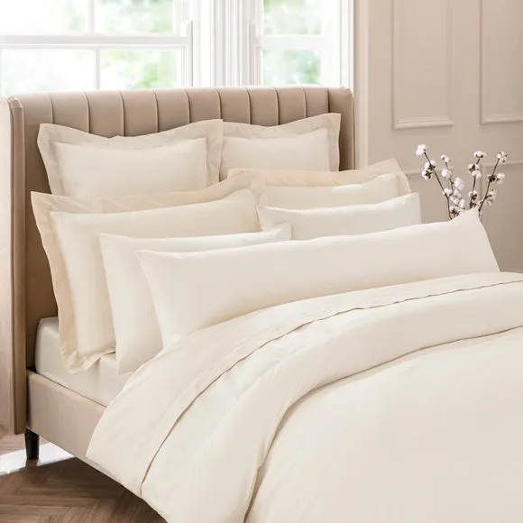 Dorma Smooth & Soft 300 Thread Count 100% Cotton Sateen Bolster Pillowcase 2