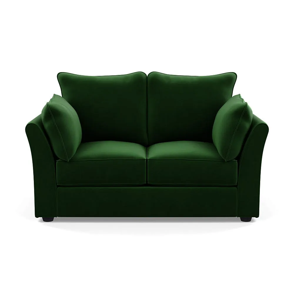 Heal's Tailor 2 Seater Sofa Smart Velvet Forest Black Feet 1