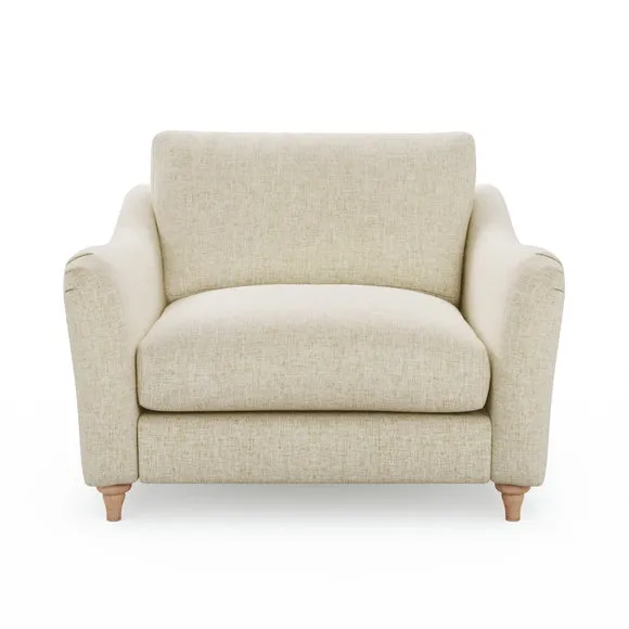 Hattie Slub Faux Linen Snuggle Sofa 2
