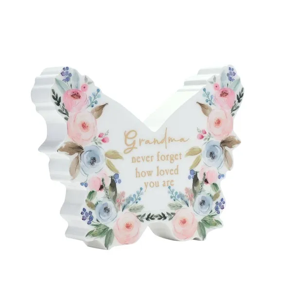 The Cottage Garden Grandma Butterfly Plaque 2