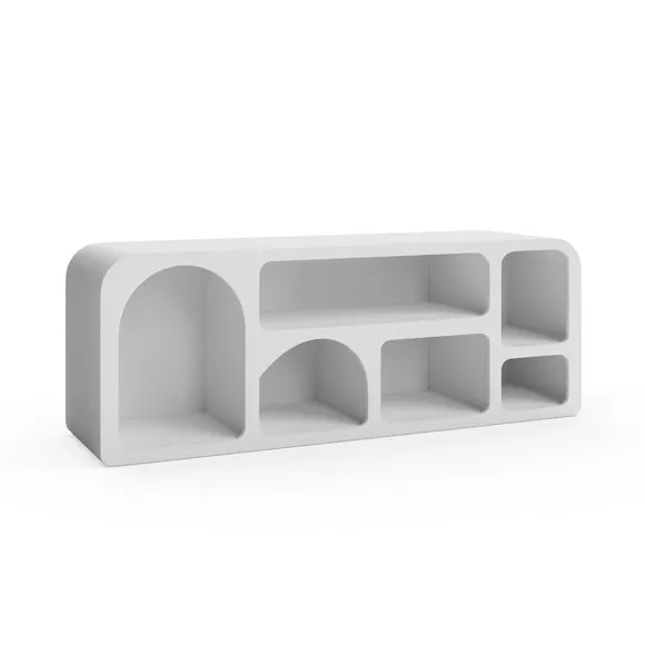 Drue Wide Sculptural Shelving Unit 6