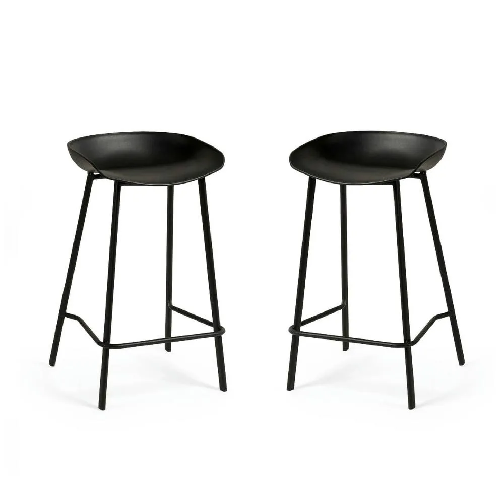 netfurniture Mayfair Bar Stool (Set of 2) in Black 3