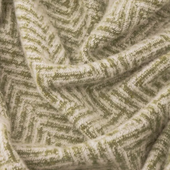 Furn Tweedie Brushed Herringbone Throw Green 130 X 180Cm, Green 2