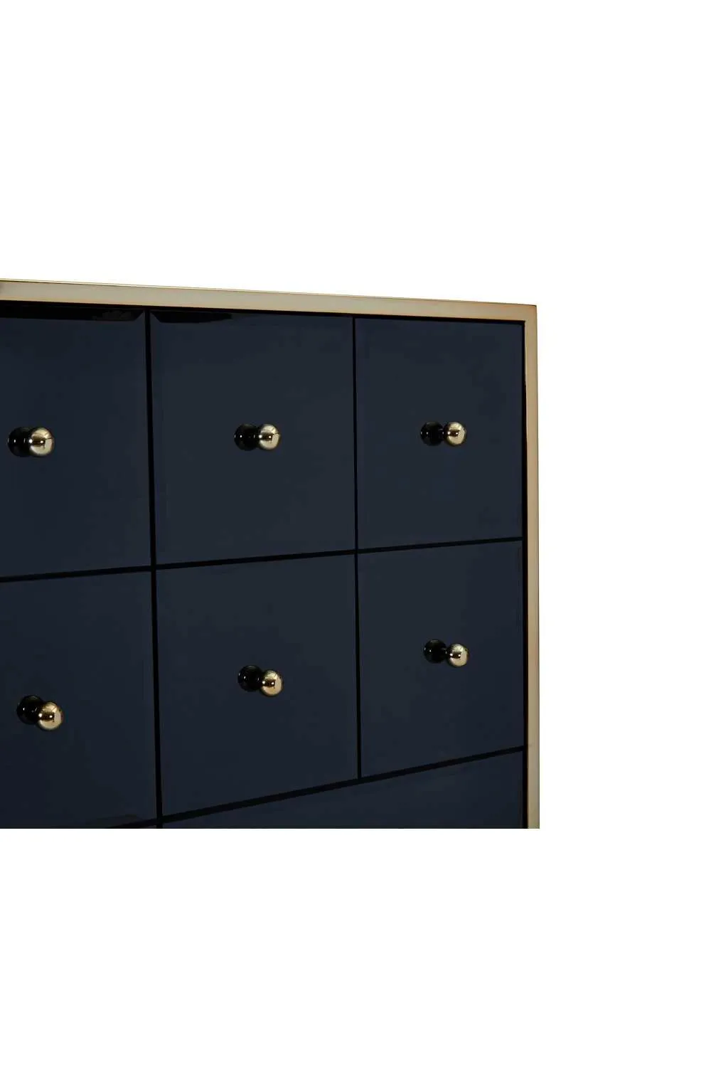 Birlea Fenwick Merchant Chest Black & Gold 6