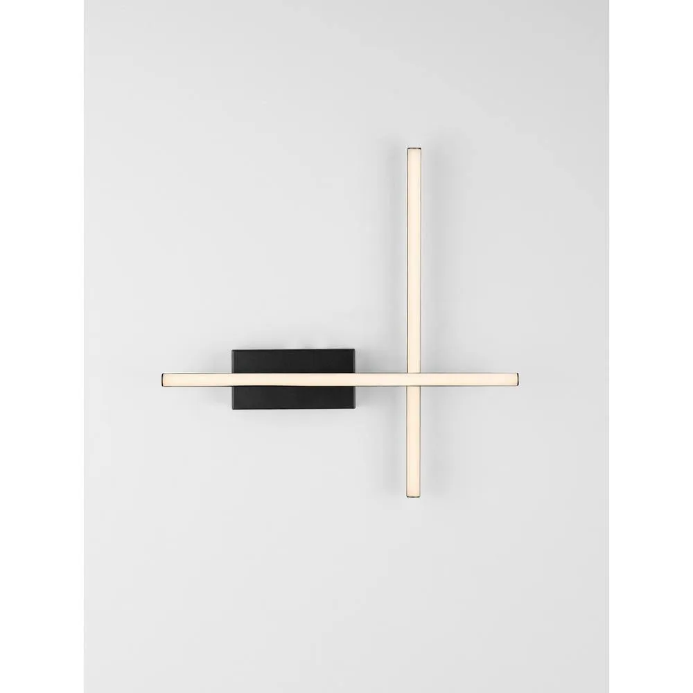 Netlighting Quam Wall Lamp Sandy Black Triac Dimmable LED 14W 622lm 3200K 5