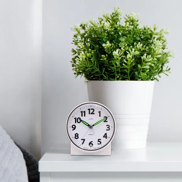 Acctim Micah Non Ticking Analogue Alarm Clock 1