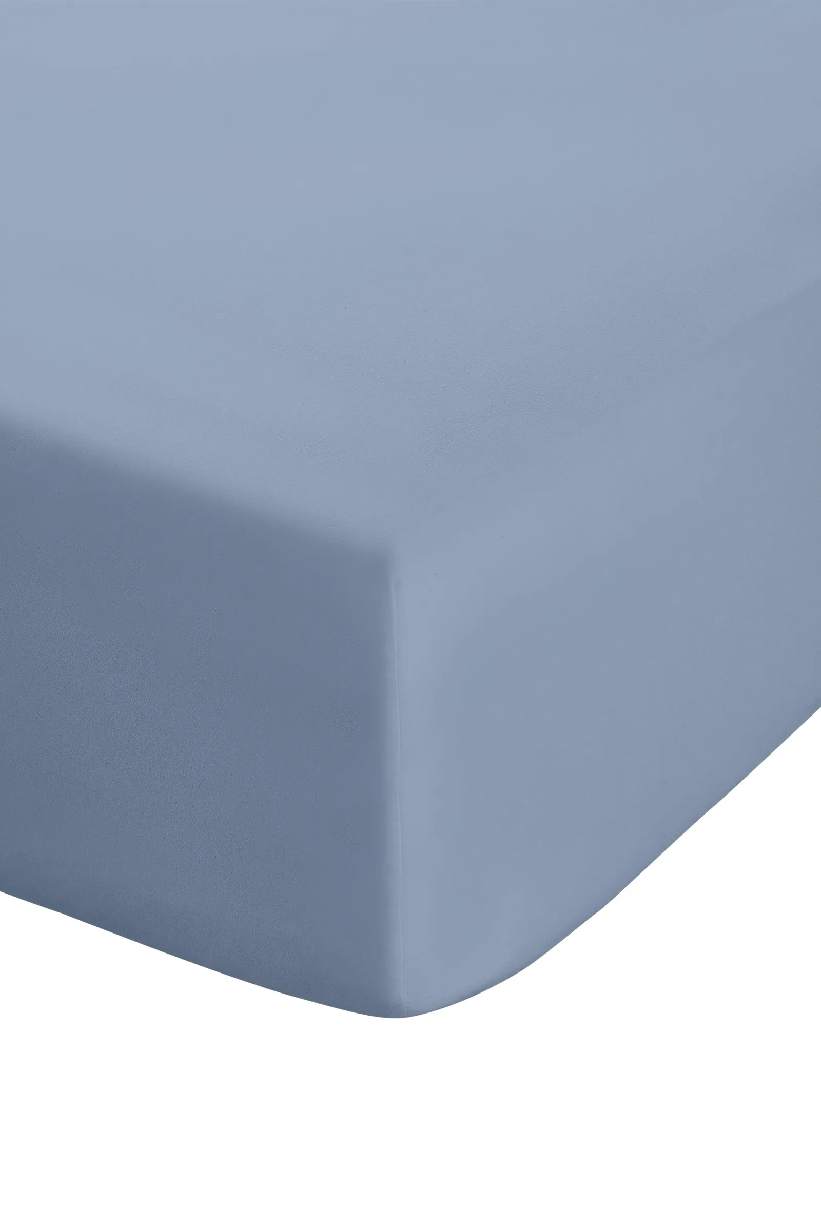 Catherine Lansfield 'Easy Iron Percale' Combed Polycotton 35cm Depth Sheet in Blue 2