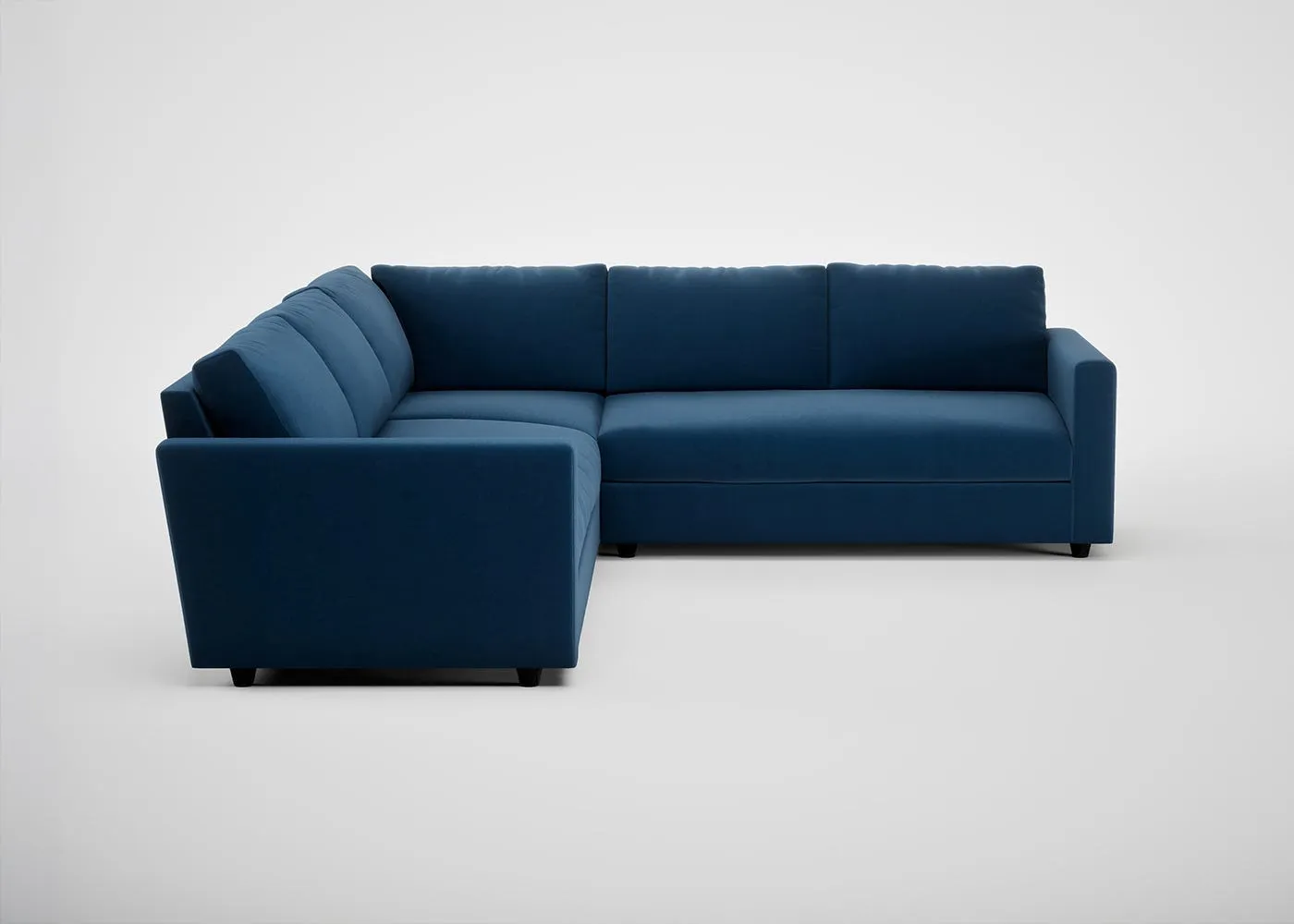 Heal's Nimbus II Large Corner Sofa Velvet Petrol 1