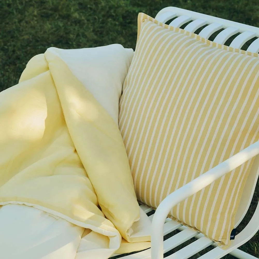 HAY Terrazza Cushion Bold Stripe Yellow 4