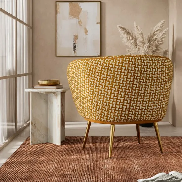 Bella Cut Geometric Cocktail Chair 2