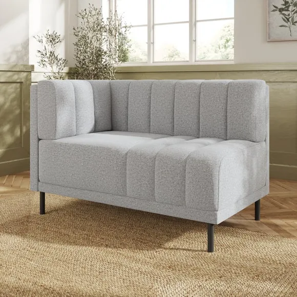 Amali Corner Dining Bench, Textured Weave 2