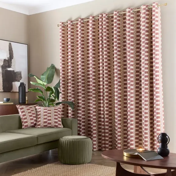 Avis Stripe Eyelet Curtains 4